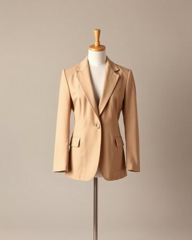 Beige Tailored Blazer