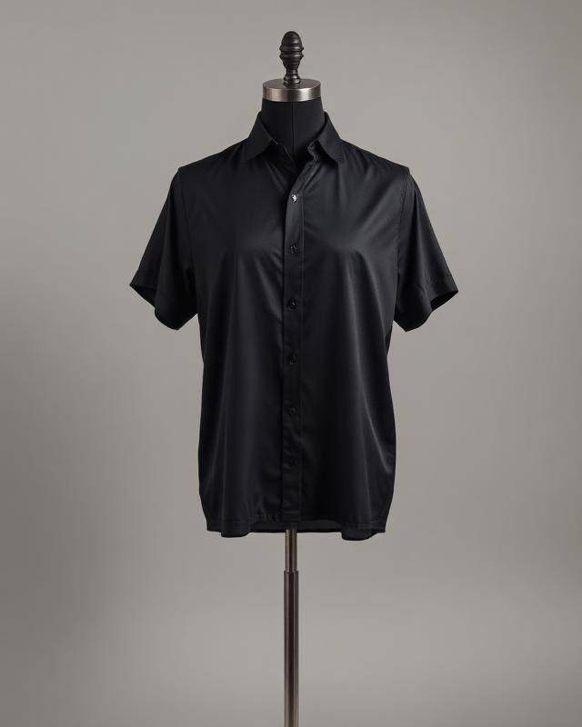 Black Silk Shirt