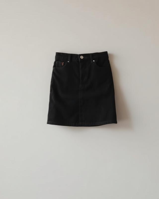 Black Denim Skirt